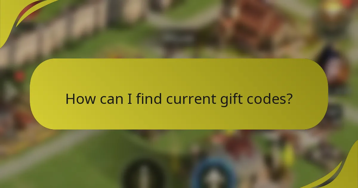 How can I find current gift codes?