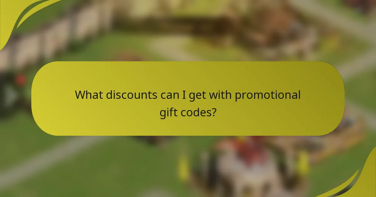 What discounts can I get with promotional gift codes?